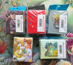 Pokemon Center Japan Deck Case 5 Set Deck Box Giovanni 151 Okinawa Sonia Celebi - Image 4