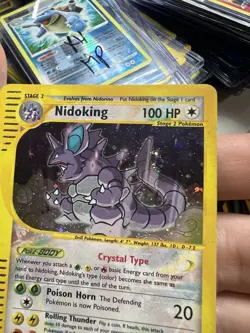 SWIRL 2003 Aquapolis Nidoking Holo Foil Rare Crystal 150/147 Secret Rare Pokemon - Image 4