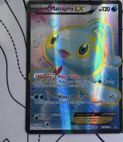 The Pokemon Company Manaphy EX 116/122 Breakpoint English Holo Full Art 120 HP - Image 1