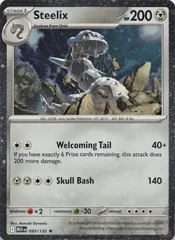Steelix (Cosmo) 093/132 Mega Evolution Pokemon Near Mint - Image 1