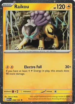 Raikou (Cosmos Holo) 048/132 Mega Evolution Pokemon Near Mint - Image 1