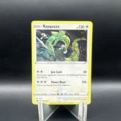 Pokemon Rayquaza SWSH Black Star Promo SWSH029 Cosmos Holo - Image 1
