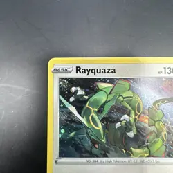 Pokemon Rayquaza SWSH Black Star Promo SWSH029 Cosmos Holo - Image 2