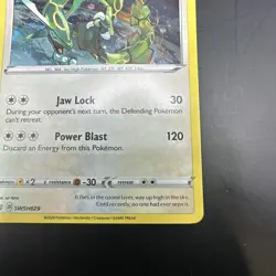 Pokemon Rayquaza SWSH Black Star Promo SWSH029 Cosmos Holo - Image 5