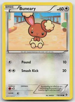 Buneary 116/149 Boundaries Crossed Pokemon NM Common - Image 1