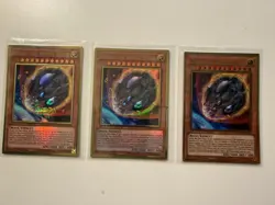 Yu-Gi-Oh! Nibiru, The Primal Being (MAGO-EN019) Premium Gold Rare, 3x - Image 1