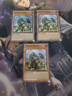 Yugioh - Triamid Sphinx TDIL-EN030 NM 1st ed Super Rare x3 - Image 1