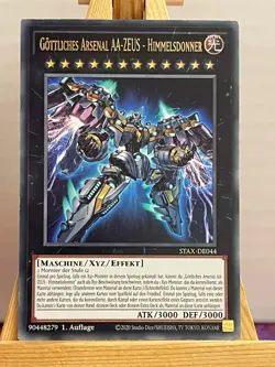 Gottliches Arsenal AA-Zeus - Himmelsdonner STAX-DE044 Ultra Rare DE EX YUGIOH - Image 1