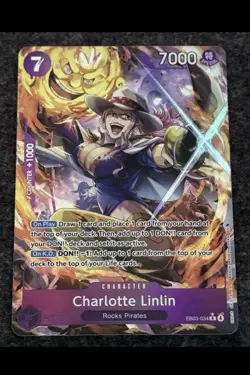 Charlotte Linlin EB03‑034 – Alt Art Rare – One Piece CCG – NM/M - English - Image 1