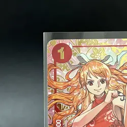 One Piece TCG Card Game Chinese Nami OP01-016 R Exclusive 1st Anniversary Alt - Image 3