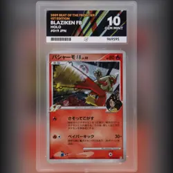 ACE 10 - Blaziken FB Beat of the Frontier 019/100 Holo 1st Edition Pokemon Card - Image 1
