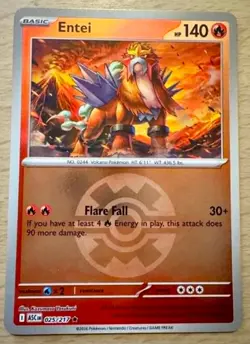 Pokemon TCG Entei 025/217 Ascended Heroes Pokeball Reverse Holo Card - Image 1