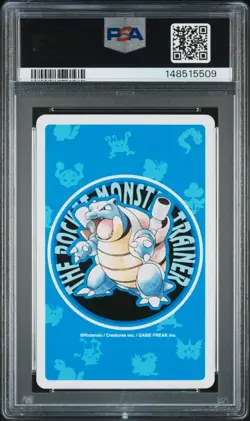 1998 POKEMON BLUE VERSION PLAYING CARDS 8 OF SPADES #065 ALAKAZAM PSA 10 - Image 2