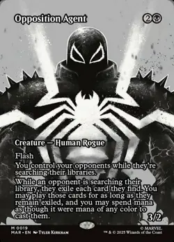 1 x Opposition Agent - Borderless - Marvel Universe - NM-Mint - MTG - Image 1