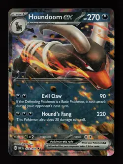 Houndoom ex 134/197 Holo SV03: Obsidian Flames Pokemon Card - Image 1