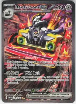 Revavroom ex Special Illustration Rare Pokemon SV03: Obsidian Flames 224/197 NM - Image 1