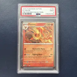 Flareon 167 Prismatic Evolutions Poster Collection SVP Promo PSA 9 MINT Pokemon - Image 1