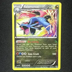 2013 Pokemon Black & White Plasma Blast Salamence Reverse Holo #64/101 LP - Image 1