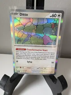Ditto 132/165 Rare 151 Pokemon TCG Holo Near Mint 2023 - Image 1