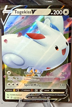 Pokemon Togekiss V 140/185 Vivid Voltage Ultra Rare Holo NM - Image 1