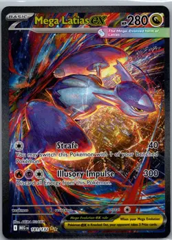 Mega Latias ex 181/132 ME01: Mega Evolution Pokemon Special Illustration Rare NM - Image 1
