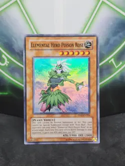 Yugioh Elemental Hero Poison Rose PP02-EN006 Super Rare NM - Image 1