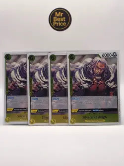One Piece - 4x OP14-108 Silvers Rayleigh (Foil) Rare Near Mint - Image 1