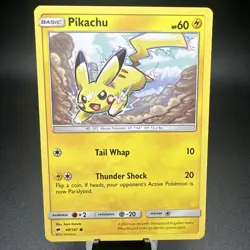 Pikachu 40/147 Burning Shadows Pokemon Card 2017 NM-Mint - Image 1