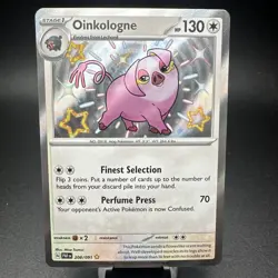 Oinkologne 208/091 Paldean Fates Shiny Holo Rare Pokemon Card NM Free Shipping - Image 1