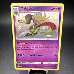 Malamar SV18/SV94 Hidden Fates NM Pokemon Holo Sun & Moon Fast Free Shipping - Image 1