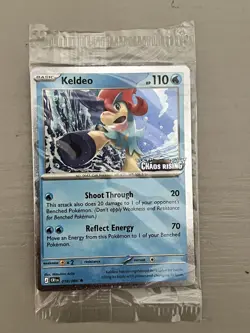 Pokemon - Keldeo - Barnes and Noble Promo Chaos Rising 019/086 Stamped - Sealed - Image 1
