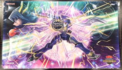 Yugioh Official Playmat Junk Warrior & Yusei Fudo Japanese NEW Ranking Duel 2023 - Image 1