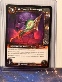 World of Warcraft TCG corrupted ashbringer 182/197 Reign Rare non-holo - Image 1