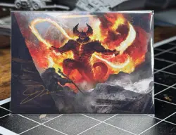 The Balrog, Flame of Udun Art Card (Gold-Stamped Signature) MTG NM - ASLTR - Image 1