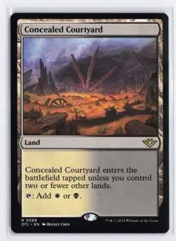 Concealed Courtyard R Outlaws of Thunder Junction 268 NM - Image 1