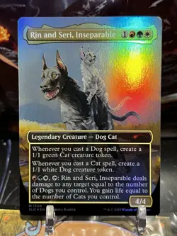 MTG | Rin and Seri, Inseparable (Double Sided) ✨FOIL✨ [Secret Lair Cats & Dogs] - Image 2