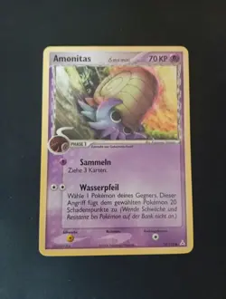 Pokemon - Amonitas δ Delta Species - HP 74/110 - Deutsch - EX+ - Image 1