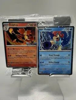 Pokemon TCG: Chaos Rising Delphox & Keldeo Stamped Promo SEALED NEW *Ships Fast* - Image 1