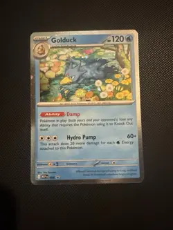 Pokemon TCG Mega Evolutions Golduck 008 Black Star Promo Holo English - Image 1