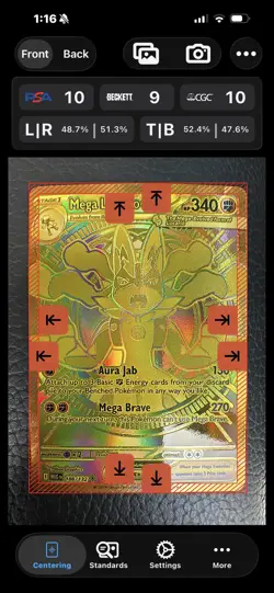 Mega Lucario EX 188/132 Hyper Rare Holo Full Art English Pokemon TCG 2025 - Image 1