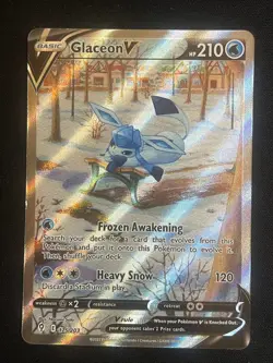 Pokemon Glaceon V Ultra Rare SWSH07: Evolving Skies 175/203 MP - Image 1
