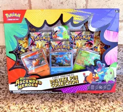 Sealed New Pokemon TCG Ascended Heroes First Partner Deluxe Pin Collection - Image 1