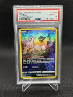 Pokemon Mew Crown Zenith Galarian Gallery Full Art #GG10 PSA 10 Gem Mint - Image 1