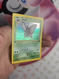 Pokemon GERMAN 1st Edition Dschungel Jungle Omot Venomoth Holo 13 Heavy Play - Image 2