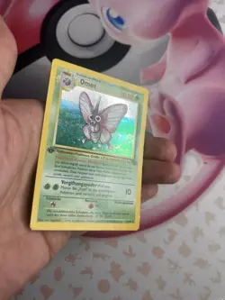 Pokemon GERMAN 1st Edition Dschungel Jungle Omot Venomoth Holo 13 Heavy Play - Image 3