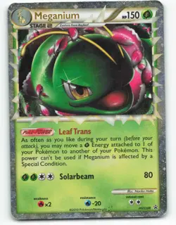 2010 Pokemon, HeartGold SoulSilver Promos, #HGSS8 Meganium Prime, Black Star (c) - Image 1