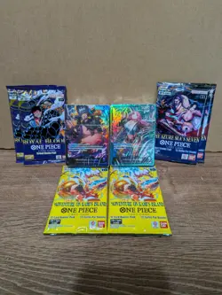 6x One Piece OP15/OP14/OP10 ENGLISH Sealed Booster Packs + 2 Starter decks - Image 1