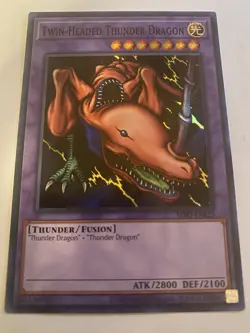 Twin-Headed Thunder Dragon MRD-EN120 Metal Raiders 25th Anniversary Yugioh - Image 1