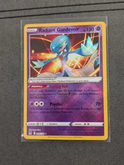 Radiant Gardevoir 069 Near Mint 196 Lost Origin Holo Pokemon Card TCG - Image 1