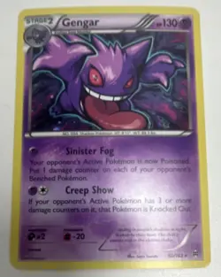 Pokemon TCG Gengar 60/162 BREAKthrough Holo Rare Psychic Stage 2 130 HP Card - Image 1